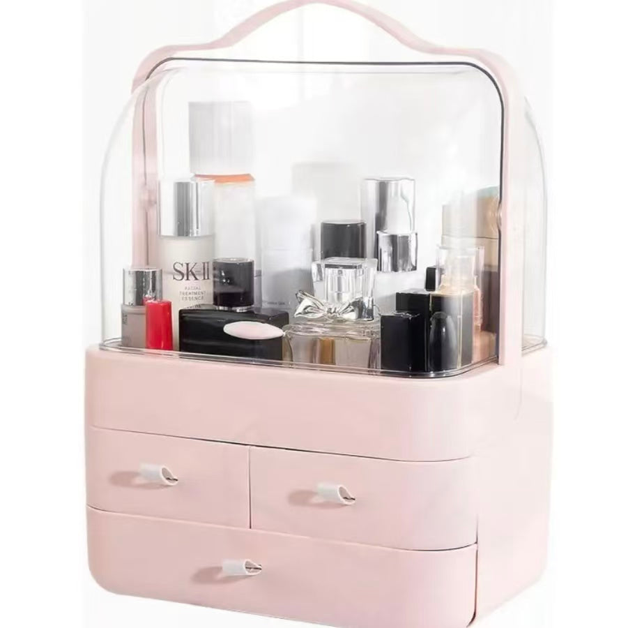 Luxury Cosmetic Storage Box Der pe Dustproof Desktop Organizer Box Skin Care Products Vani Desk Storage Ra