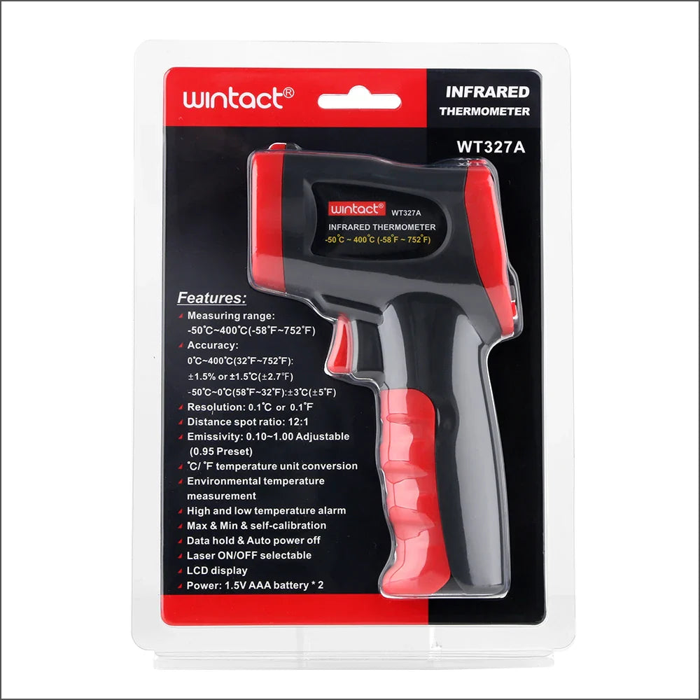 RZ Non-Contact Infrared Thermometer Temperature Meter Gun 0-600C Handheld Digital Industrial Outdoor Laser Pyrometer Thermometer