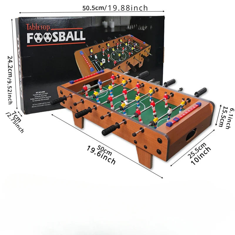 Football Table Mini Football Table Game Footballs Score Keepers Wood Soccer Table Top for Kids Family Night Parties Game Rooms