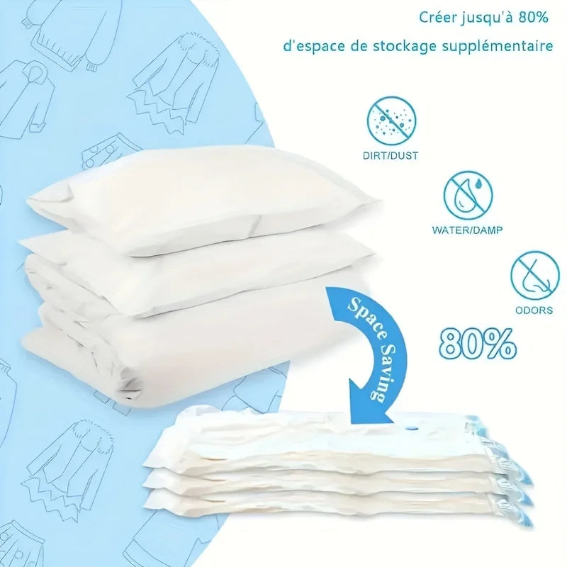 vacuum pump for bags Transparent Folding Compressed Space Saving Vacuum Bag for Clothes Vacuum Storage Bags with Pump