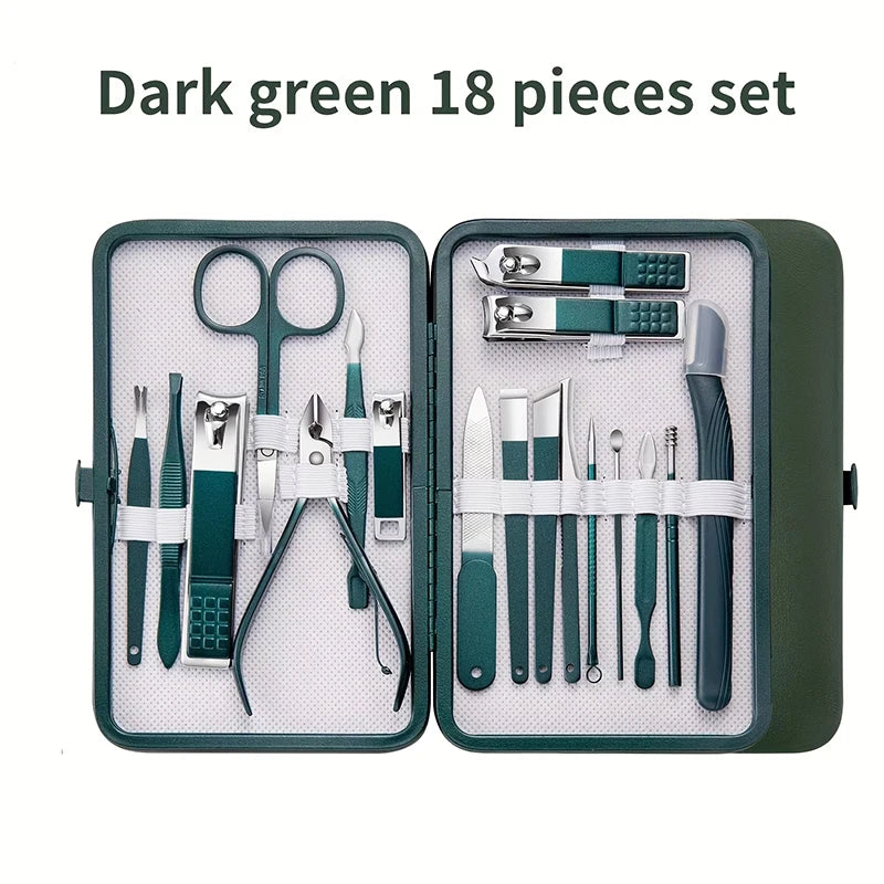 Manicure Set Nail Clipper toenail clippers pedicure tools, Suitable for Travel Manicure Kit Multifunction Nail Tools