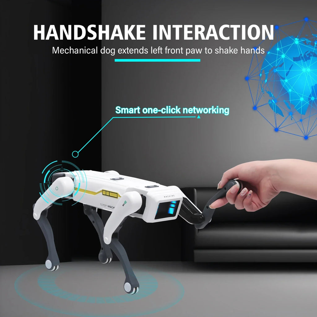 AI Simulation Robot Dog Intelligent Machine Dog Voice Command APP Control Programming Interactive Performs Acrobatics Robot Dog