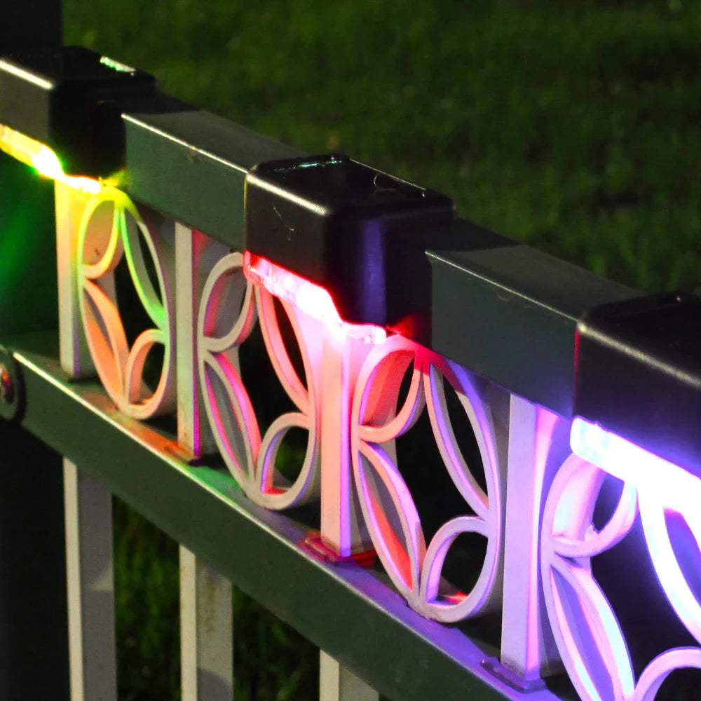 LED Solar Lights Outdoor Garden Lights IP65 Waterproof Solar Step Deck Light Lamp Sunlight Courtyard Decor Solar Garden Lights